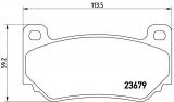 Sada brzdových destiček BREMBO P52018 - MG