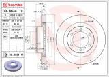 Brzdový kotouč BREMBO 09.B634.10 - TOYOTA