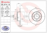 Brzdový kotouč BREMBO 08.5714.10 - AUDI