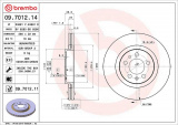 Brzdový kotouč BREMBO 09.7012.11 - AUDI, SEAT, ŠKODA, VW