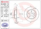 Brzdový kotouč BREMBO 08.B357.11