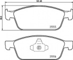 Sada brzdových destiček BREMBO P24199 - FORD