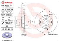 Brzdový kotouč BREMBO 09.4939.11