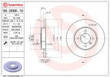 Brzdový kotouč BREMBO 08.3068.10 - BMW