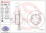 Brzdový kotouč BREMBO 09.5589.10 - BMW