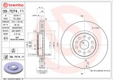 Brzdový kotouč BREMBO 09.7074.11 - ALFA ROMEO