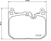 Sada brzdových destiček BREMBO P06110