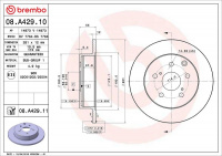 Brzdový kotouč BREMBO 08.A429.11