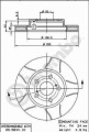 Brzdový kotouč BREMBO MAX 09.5844.75 - TOYOTA