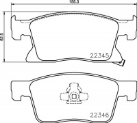 Sada brzdových destiček BREMBO P59091 - OPEL