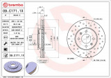 Brzdový kotouč BREMBO 09.C171.1X - HYUNDAI, KIA