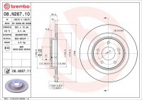 Brzdový kotouč BREMBO 08.N267.11