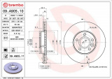 Brzdový kotouč BREMBO 09.A905.11 - FORD, VOLVO
