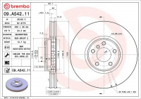 Brzdový kotouč BREMBO 09.A542.11