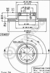 Brzdový kotouč BREMBO 09.4919.10 - SUBARU Brzdový kotouč BREMBO 09.4919.10 - SUBARU