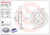 Brzdový kotouč BREMBO 08.9163.1X