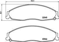 Sada brzdových destiček BREMBO P09011 - CADILLAC Sada brzdových destiček BREMBO P09011 - CADILLAC
