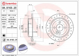 Brzdový kotouč BREMBO 08.9163.2X