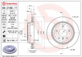 Brzdový kotouč BREMBO 09.C180.11 - BMW