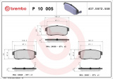 Sada brzdových destiček BREMBO P10005 - SUZUKI