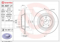 Brzdový kotouč BREMBO 08.N257.21