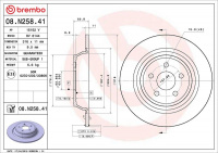 Brzdový kotouč BREMBO 08.N258.41