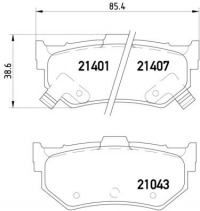 Sada brzdových destiček BREMBO P28007 - HONDA, SUZUKI