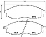 Sada brzdových destiček BREMBO P56049 - NISSAN