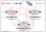Sada brzdových destiček BREMBO P68050