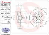 Brzdový kotouč BREMBO 08.B394.17