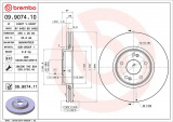Brzdový kotouč BREMBO 09.9074.10 - RENAULT