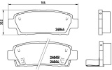Sada brzdových destiček BREMBO P83111