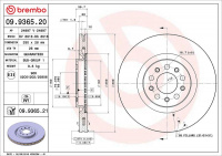 Brzdový kotouč BREMBO 09.9365.21