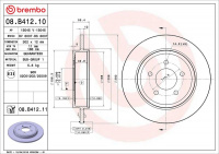 Brzdový kotouč BREMBO 08.B412.11