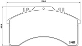 Sada brzdových destiček BREMBO PA6015