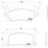 Sada brzdových destiček BREMBO P83022 - TOYOTA Sada brzdových destiček BREMBO P83022 - TOYOTA
