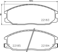 Sada brzdových destiček BREMBO P77002 - SSANGYONG Sada brzdových destiček BREMBO P77002 - SSANGYONG