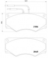 Sada brzdových destiček BREMBO PA6002 - IVECO