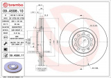 Brzdový kotouč BREMBO 09.A598.11 - AUDI, SEAT