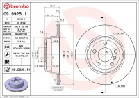 Brzdový kotouč BREMBO 09.9925.11 - BMW
