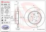 Brzdový kotouč BREMBO 09.A555.11 - HYUNDAI