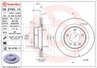 Brzdový kotouč BREMBO 09.9793.11