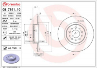 Brzdový kotouč BREMBO 08.7861.11