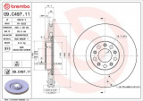 Brzdový kotouč BREMBO 09.C497.11 - ALFA ROMEO