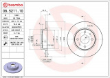 Brzdový kotouč BREMBO 08.5211.10 - LADA