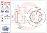 Brzdový kotouč BREMBO 08.5442.10 - BMW