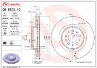 Brzdový kotouč BREMBO 09.6802.10 - FERRARI Brzdový kotouč BREMBO 09.6802.10 - FERRARI