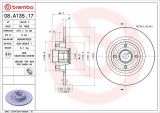 Brzdový kotouč BREMBO 08.A135.17 - RENAULT