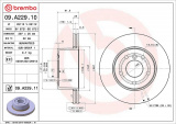 Brzdový kotouč BREMBO 09.A229.10 - LAND ROVER