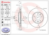 Brzdový kotouč BREMBO 09.C655.11 - RENAULT